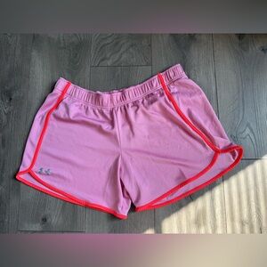 Under Armour Women's Pink Athletic Shorts Large